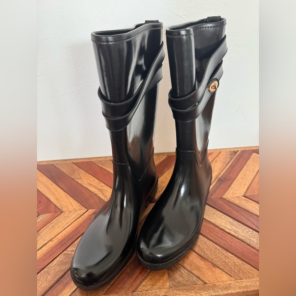 Coach black rain boots - Picture 4 of 7